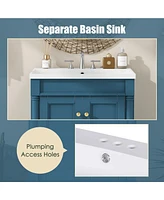 24'' Bathroom Vanity with Sink & Storage