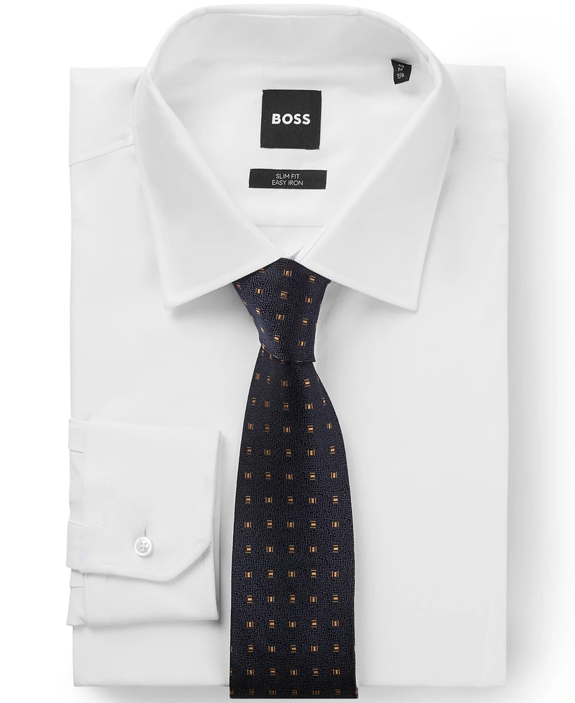 Boss by Hugo Boss Men's Silk Jacquard Patterned Tie