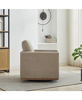 30.7" Swivel Accent Chair - Taupe