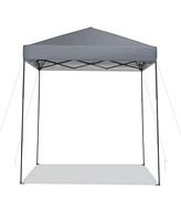 6.6 x 6.6 Feet Outdoor Pop-up Canopy Tent with Upf 50+ Sun Protection-Gray