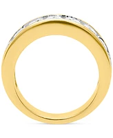 Forever Grown Diamonds Lab Diamond Channel Set Band (2 ct. t.w.) Sterling Silver or 14K Gold-Plated
