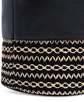 Sam Edelman Khiara Espadrille Large Leather Hobo Bag