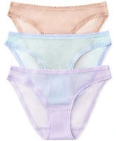 On Gossamer Women's 3-Pk. Mesh Hip Bikini Underwear 3202GB3