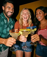 The Wine Savant Classic Handblown Margarita Glasses, Set of 4