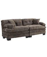 Chenille Sectional Sofa Sleeper