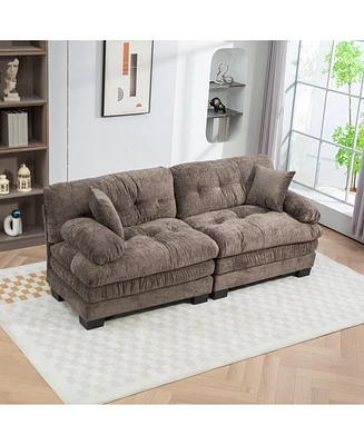 Chenille Sectional Sofa Sleeper