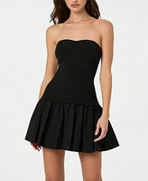 Astr the Label Women's Strapless Drop Waist Dress
