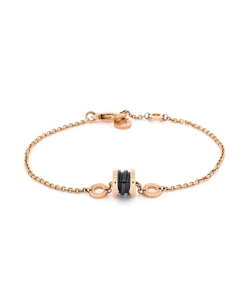 Pre-Owned Bvlgari B.Zero1 Soft Bracelet 18K Rose Gold with Ceramic