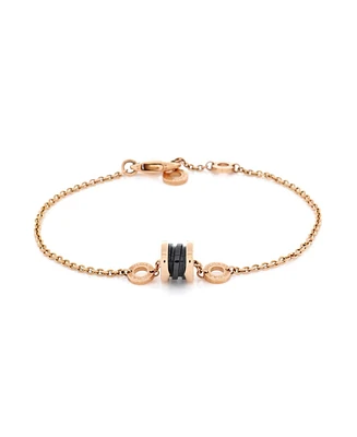 Pre-Owned Bvlgari B.Zero1 Soft Bracelet 18K Rose Gold with Ceramic