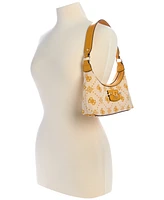 Guess Neda 4G Peony Logo Small Top Zip Shoulder Bag