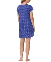 Eileen West Women's Cotton Cap-Sleeve Nightshirt