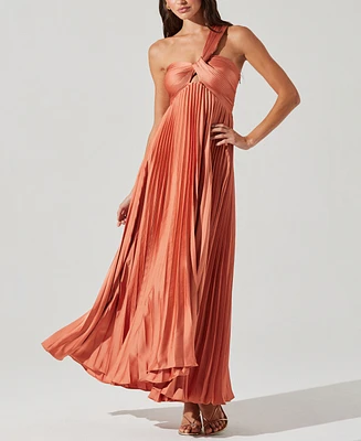 Astr the Label Women's Rasya One-Shoulder Pleated Dress