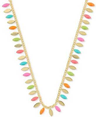 Kendra Scott 14k Gold-Plated Multicolor 19" Adjustable Statement Necklace