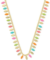 Kendra Scott 14k Gold-Plated Multicolor 19" Adjustable Statement Necklace