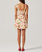 Astr the Label Women's Tinesha Cotton Shoulder-Tie Dress
