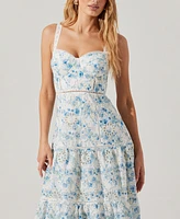 Astr the Label Women's Pellagia Cotton Eyelet Midi Dress
