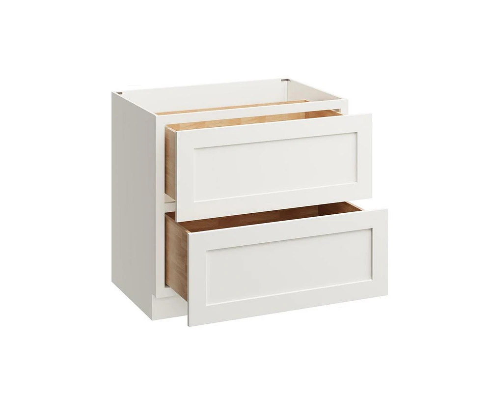 Casainc W36" X H34.5" D24" Kitchen Cabinet Floor Base With 2 Drawers