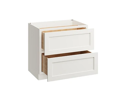 Casainc W36" X H34.5" D24" Kitchen Cabinet Floor Base With 2 Drawers