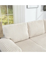 U-Shaped Couch with Double Chaise & Oversized Seat