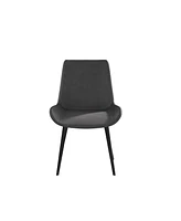 Modern Dining Chair Living Room Black Metal Leg Dining Chair-4 Pieces/Ctn