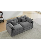 Modular Sectional Sofa,2-Seater Sofa, Modern L-Shaped Sofa for Living Room Bedroom Apartment