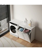 Laundry Cabinet, with 2 Removable Liner Bags