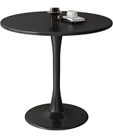 Modern Round Dining Table, 31.5", Kitchen, Living Room