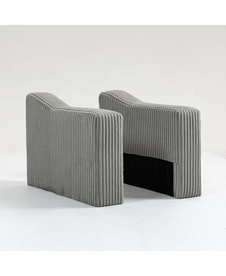Gray Modular Sofa Arm/Back Module