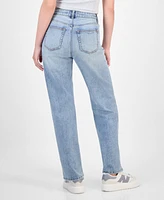 Tinseltown Juniors' High-Rise Slim Wide-Leg Jeans