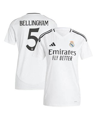 Adidas Women's Jude Bellingham White Real Madrid 2024/25 Home Replica Player Jersey