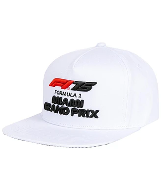 Insomniac Men's White F1 2025 Miami Grand Prix Classic Snapback Hat