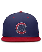 Nike Men's Blue/Red Chicago Cubs True Primetime Two-Tone Performance Fitted Hat