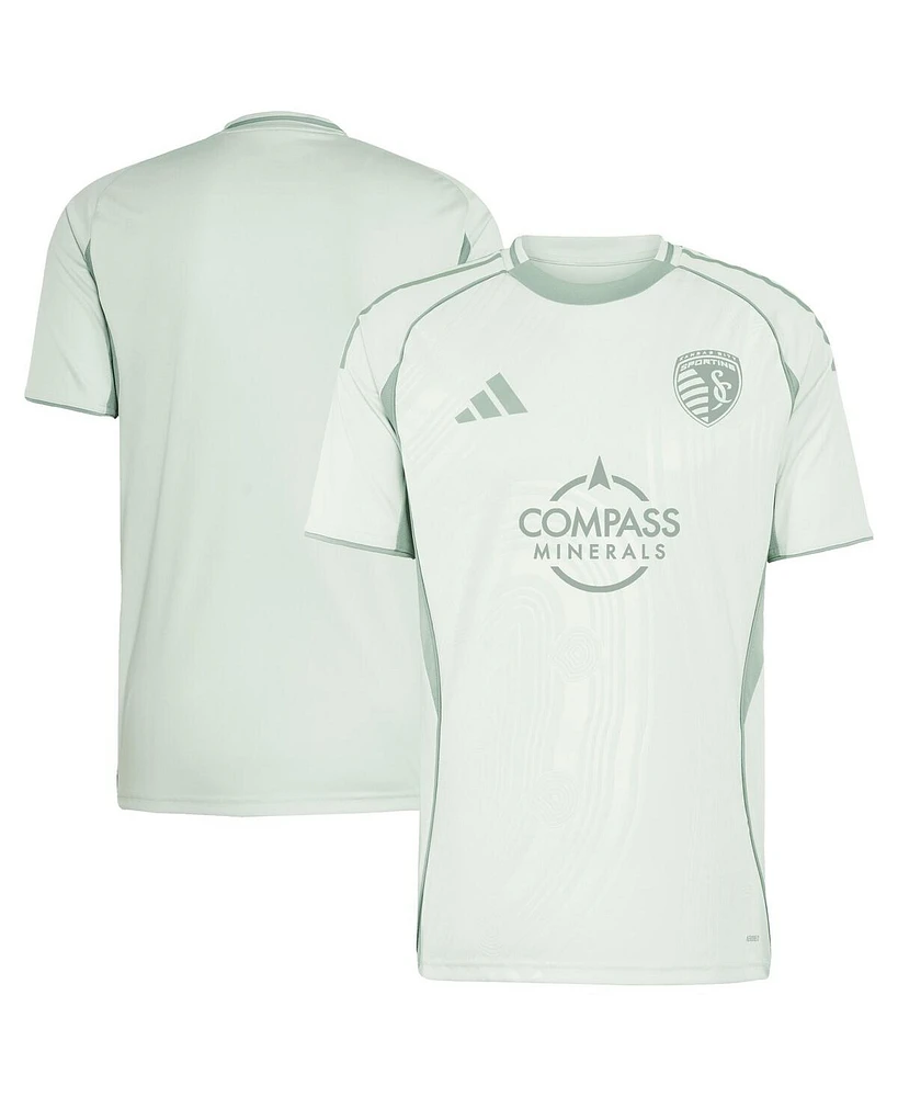 Adidas Men's Light Green Sporting Kansas City 2025 One Planet Pre-Match Jersey