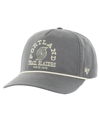 '47 Brand Men's Charcoal Portland Trail Blazers Canyon Ranchero Hitch Adjustable Hat
