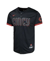 Nike Big Boys and Girls Black Cincinnati Reds City Connect Limited Jersey