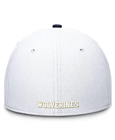 Jordan Men's White Michigan Wolverines Rise Flex Hat