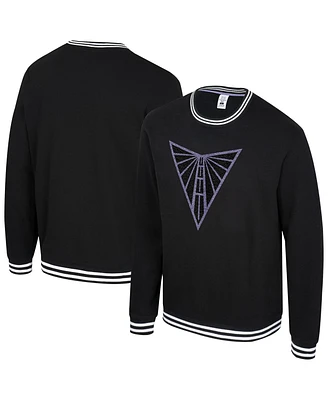 Stadium Essentials Men's and Women's Eclipse Black Golden State Valkyries Club Level Chenille Pullover Sweatshirt