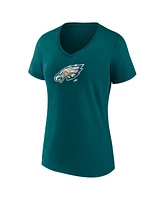 Fanatics Women's Midnight Green Philadelphia Eagles Plus Mother's Day Floral V-Neck T-Shirt