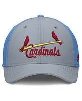 Nike Men's Light Blue/ St. Louis Cardinals Rise Swoosh Performance Flex Hat