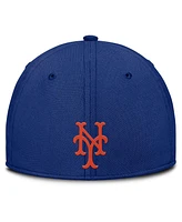 Nike Men's Gray/Royal New York Mets Rise Swoosh Performance Flex Hat