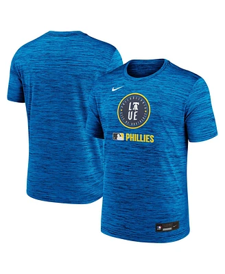 Nike Men's Royal Philadelphia Phillies 2025 City Connect Authentic Collection Velocity Performance T-Shirt