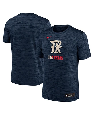 Nike Men's Navy Texas Rangers 2025 City Connect Authentic Collection Velocity Performance T-Shirt