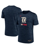 Nike Men's Navy Texas Rangers 2025 City Connect Authentic Collection Velocity Performance T-Shirt