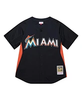 Mitchell & Ness Men's Jose Fernandez Black Miami Marlins Authentic Batting Practice Jersey