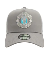 New Era Big Boys and Girls Gray Manchester United Iridescent Trucker Adjustable Hat