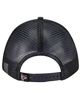 New Era Men's Black Atlanta Falcons Active Minimalist M-Crown A-Frame 9FORTY Adjustable Hat