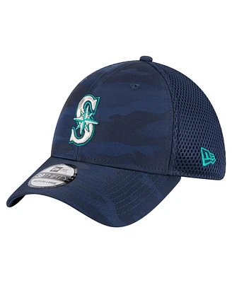 New Era Men's Navy Seattle Mariners Subtle Camo 39THIRTY Flex Hat
