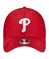 New Era Men's Red Philadelphia Phillies Subtle Camo 39THIRTY Flex Hat