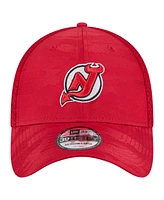 New Era Men's Red Jersey Devils Active Subtle Camo 39THIRTY Flex Hat