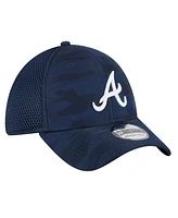 New Era Men's Navy Atlanta Braves Subtle Camo 39THIRTY Flex Hat
